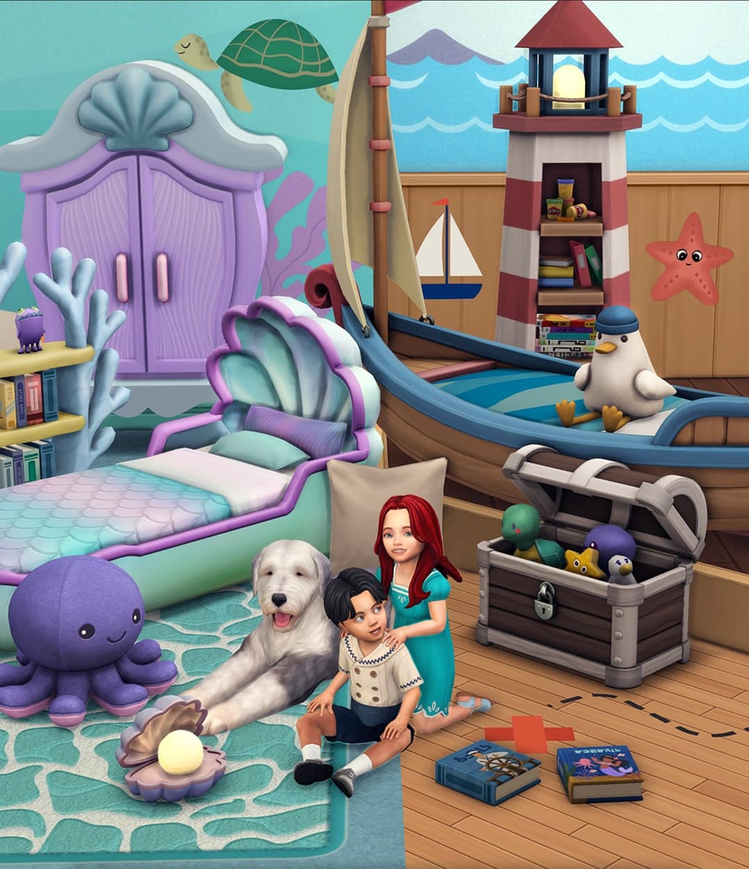 Скриншот мода Детская мебель Baby Mermaid & The Sailor Boy